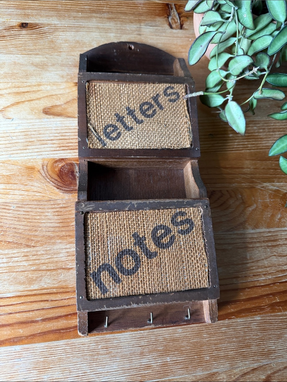 Vintage 'Notes' & 'Letters' Wall Organizer
